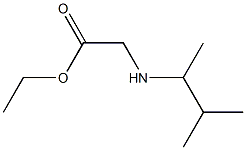 ethyl 2-[(3-methylbutan-2-yl)amino]acetate,,结构式