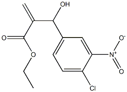 ethyl 2-[(4-chloro-3-nitrophenyl)(hydroxy)methyl]prop-2-enoate Structure