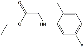 ethyl 2-[(5-fluoro-2-methylphenyl)amino]acetate Structure