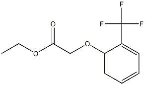 ethyl 2-[2-(trifluoromethyl)phenoxy]acetate Struktur