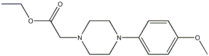 ethyl 2-[4-(4-methoxyphenyl)piperazin-1-yl]acetate Struktur