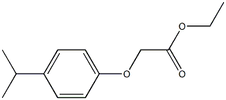 ethyl 2-[4-(propan-2-yl)phenoxy]acetate 化学構造式