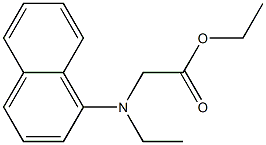 ethyl 2-[ethyl(naphthalen-1-yl)amino]acetate Struktur