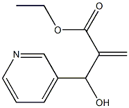 ethyl 2-[hydroxy(pyridin-3-yl)methyl]prop-2-enoate Struktur