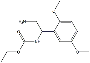 ethyl 2-amino-1-(2,5-dimethoxyphenyl)ethylcarbamate Struktur