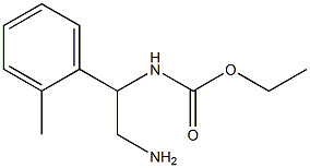 ethyl 2-amino-1-(2-methylphenyl)ethylcarbamate Struktur