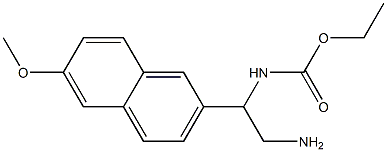 ethyl 2-amino-1-(6-methoxy-2-naphthyl)ethylcarbamate,,结构式