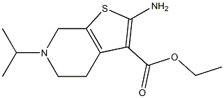 ethyl 2-amino-6-(propan-2-yl)-4H,5H,6H,7H-thieno[2,3-c]pyridine-3-carboxylate Struktur