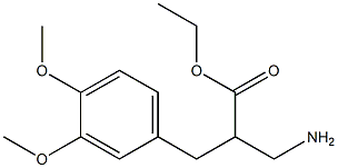 ethyl 3-amino-2-[(3,4-dimethoxyphenyl)methyl]propanoate Structure