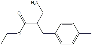 ethyl 3-amino-2-[(4-methylphenyl)methyl]propanoate,,结构式