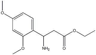 ethyl 3-amino-3-(2,4-dimethoxyphenyl)propanoate 化学構造式