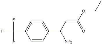 ethyl 3-amino-3-[4-(trifluoromethyl)phenyl]propanoate,,结构式