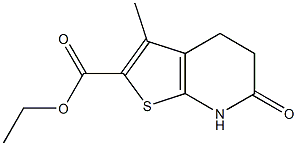 ethyl 3-methyl-6-oxo-4H,5H,6H,7H-thieno[2,3-b]pyridine-2-carboxylate Struktur