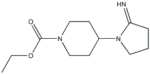 ethyl 4-(2-iminopyrrolidin-1-yl)piperidine-1-carboxylate Structure