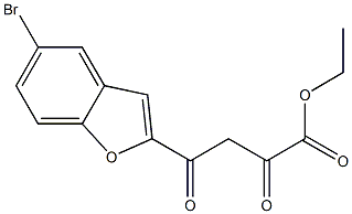 ethyl 4-(5-bromo-1-benzofuran-2-yl)-2,4-dioxobutanoate Struktur