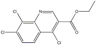 ethyl 4,7,8-trichloroquinoline-3-carboxylate,,结构式