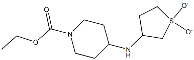 ethyl 4-[(1,1-dioxidotetrahydrothien-3-yl)amino]piperidine-1-carboxylate Structure