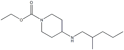 ethyl 4-[(2-methylpentyl)amino]piperidine-1-carboxylate 化学構造式