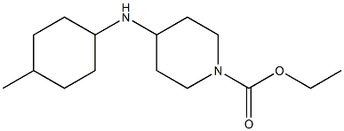 ethyl 4-[(4-methylcyclohexyl)amino]piperidine-1-carboxylate 化学構造式