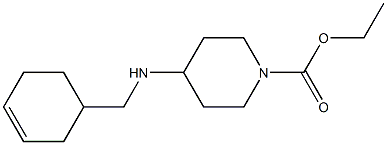 ethyl 4-[(cyclohex-3-en-1-ylmethyl)amino]piperidine-1-carboxylate,,结构式