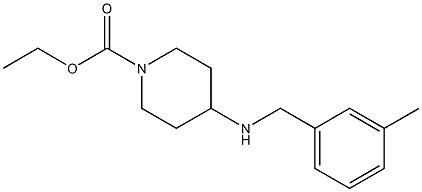 ethyl 4-{[(3-methylphenyl)methyl]amino}piperidine-1-carboxylate Structure