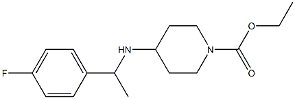 ethyl 4-{[1-(4-fluorophenyl)ethyl]amino}piperidine-1-carboxylate,,结构式