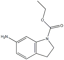 ethyl 6-amino-2,3-dihydro-1H-indole-1-carboxylate,,结构式