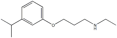 ethyl({3-[3-(propan-2-yl)phenoxy]propyl})amine Struktur