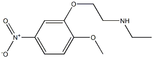 ethyl[2-(2-methoxy-5-nitrophenoxy)ethyl]amine 化学構造式