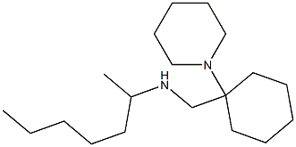 heptan-2-yl({[1-(piperidin-1-yl)cyclohexyl]methyl})amine,,结构式