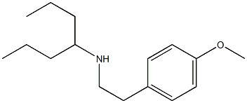 heptan-4-yl[2-(4-methoxyphenyl)ethyl]amine 化学構造式