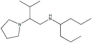 heptan-4-yl[3-methyl-2-(pyrrolidin-1-yl)butyl]amine 结构式