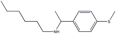 hexyl({1-[4-(methylsulfanyl)phenyl]ethyl})amine 结构式