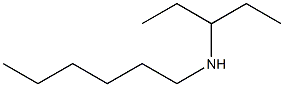 hexyl(pentan-3-yl)amine Structure