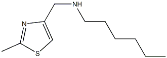 hexyl[(2-methyl-1,3-thiazol-4-yl)methyl]amine,,结构式