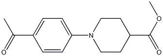 methyl 1-(4-acetylphenyl)piperidine-4-carboxylate Structure