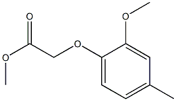 methyl 2-(2-methoxy-4-methylphenoxy)acetate,,结构式