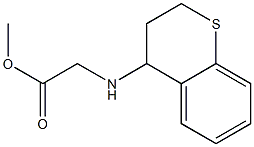 methyl 2-(3,4-dihydro-2H-1-benzothiopyran-4-ylamino)acetate Struktur