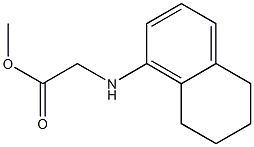 methyl 2-(5,6,7,8-tetrahydronaphthalen-1-ylamino)acetate,,结构式