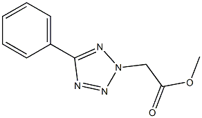 methyl 2-(5-phenyl-2H-1,2,3,4-tetrazol-2-yl)acetate Structure