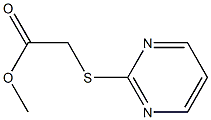 methyl 2-(pyrimidin-2-ylsulfanyl)acetate Struktur