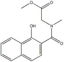 methyl 2-[(1-hydroxynaphthalen-2-yl)-N-methylformamido]acetate|