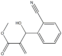 methyl 2-[(2-cyanophenyl)(hydroxy)methyl]prop-2-enoate Structure