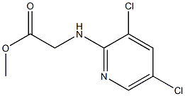 methyl 2-[(3,5-dichloropyridin-2-yl)amino]acetate Struktur