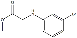 methyl 2-[(3-bromophenyl)amino]acetate Struktur