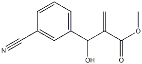 methyl 2-[(3-cyanophenyl)(hydroxy)methyl]prop-2-enoate Structure