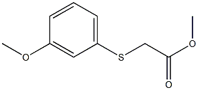 methyl 2-[(3-methoxyphenyl)sulfanyl]acetate Struktur