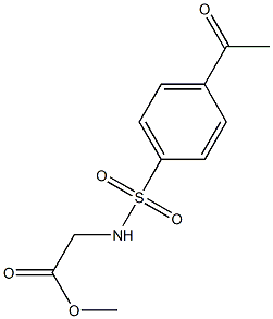 methyl 2-[(4-acetylbenzene)sulfonamido]acetate