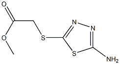 methyl 2-[(5-amino-1,3,4-thiadiazol-2-yl)sulfanyl]acetate Struktur
