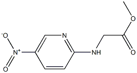 methyl 2-[(5-nitropyridin-2-yl)amino]acetate,,结构式